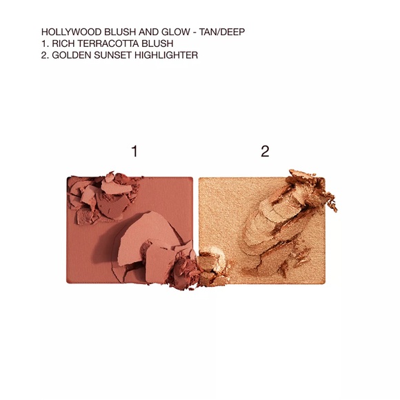 Charlotte Tilbury Mini Hollywood Blush & Glow Glide Pallet - Tan/Deep - Picture 9 of 13